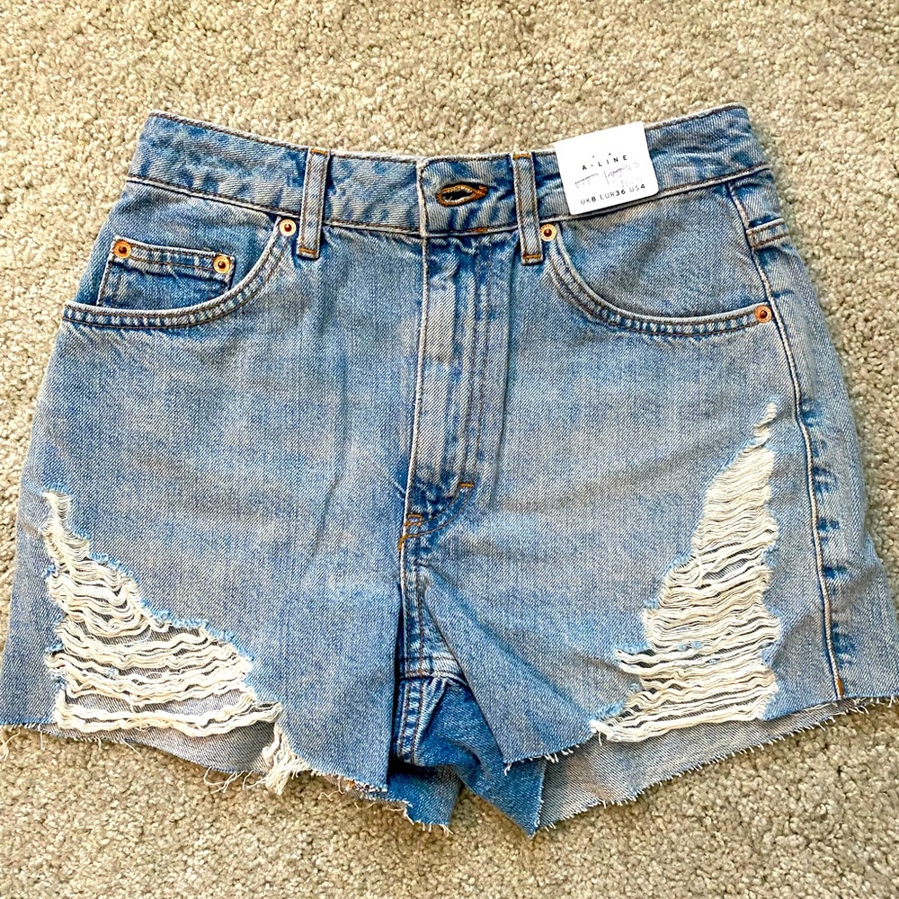 Top shop jean shorts